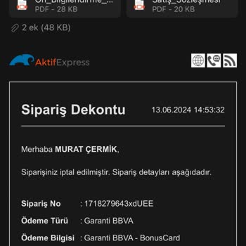 Aktif Express (aktifexpress.com) Aktif Express Paramı Geri Vermiyor