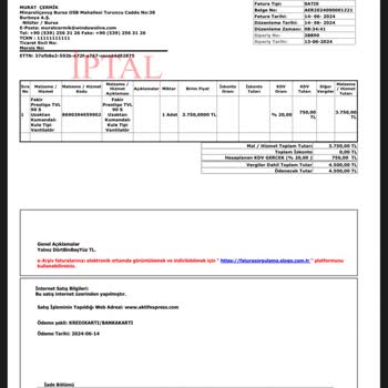 Aktif Express (aktifexpress.com) Aktif Express Paramı Geri Vermiyor