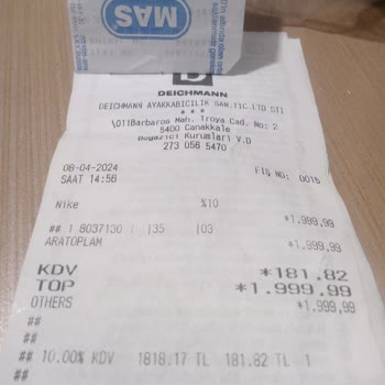 Deichmann'dan Aldığım Nike Ayakkabının Hızla Bozulması