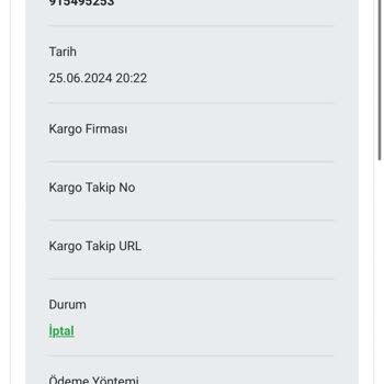 Marka Shop Sipariş İptal Firma Tarafından V Para İadesi Olmadı