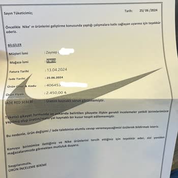 Boyner Online Alışveriş Şikayeti