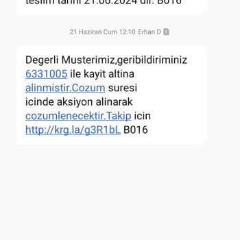 Aras Kargo Çiçekçiler Şubesi-Kargoyu Dağıtıma Çıkarmadan İade Etti