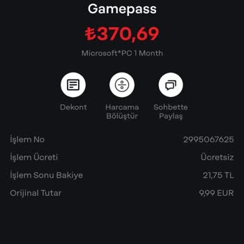 Xbox Game Pass Para İadesi