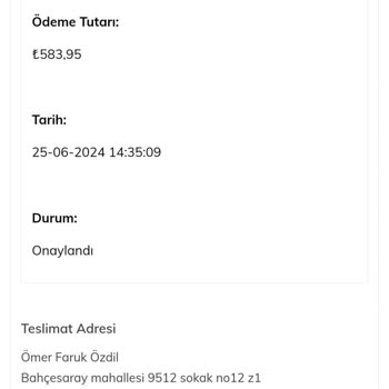 Tonny Black Siparişimi Kargoya Vermiyor
