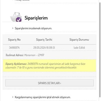 Sefamerve Ücret İadesini Yapmıyor