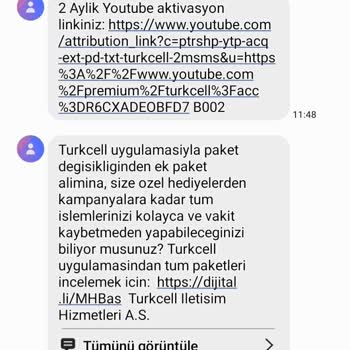Turkcell, Paket İçeriğindeki Youtube.com Premium Üyeliğini Vermiyor.
