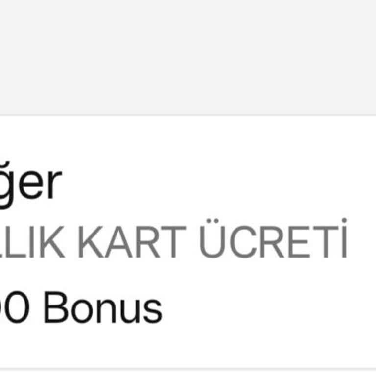 Garanti BBVA Yıllık Kart Ücreti
