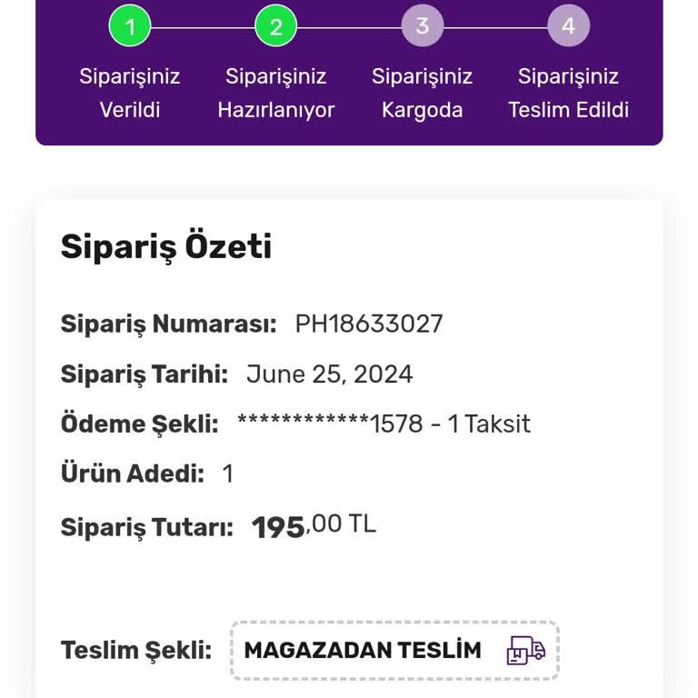 Gratis Mağaza'ya Teslim Edilemeyen Ürün