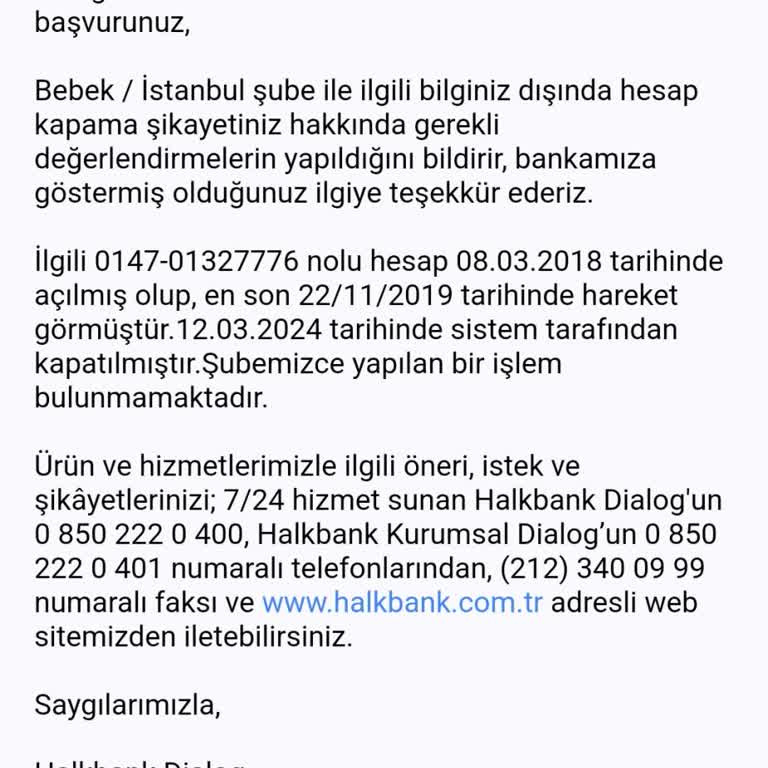 Halkbank Onaysız Hesap Kapatma