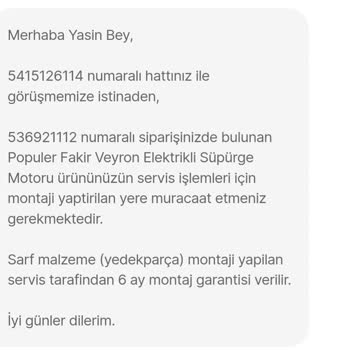 Popüler Ev Aletleri Hepsiburada'dan Aldığım Süpürge Motoru Garanti Sorunu