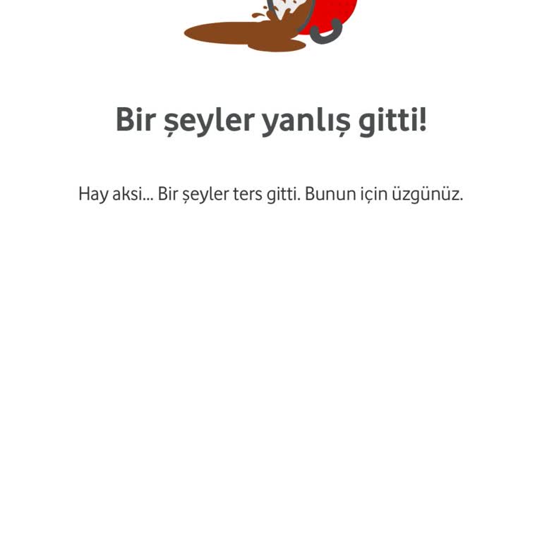 Vodafone Yanımda Hediye Çarkı Bir Şeyler Yanlış Gitti Hatası