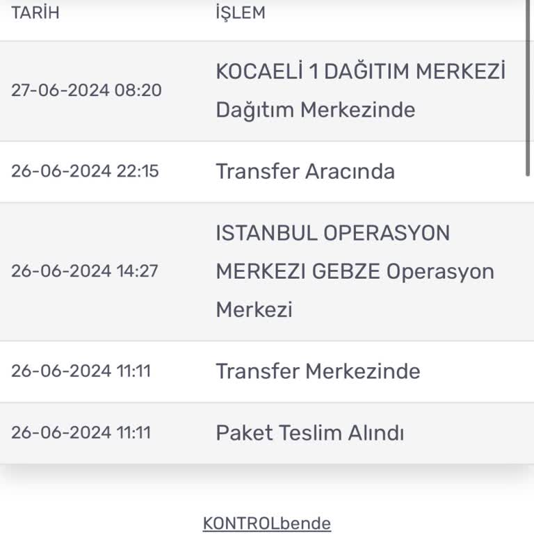 Kargom Sende Dağıtım Merkezi Adresi