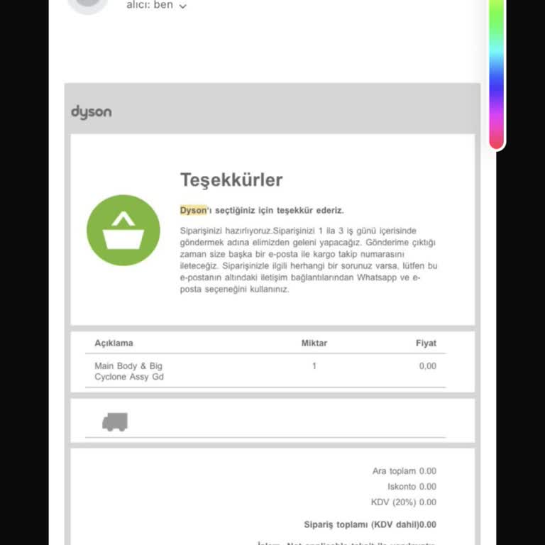Dyson Beni Mağdur Etti