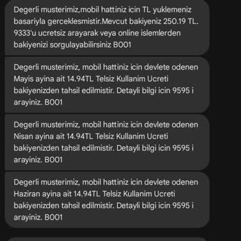 Bimcell Paket Ve Vergi Kesintisi Sorunu