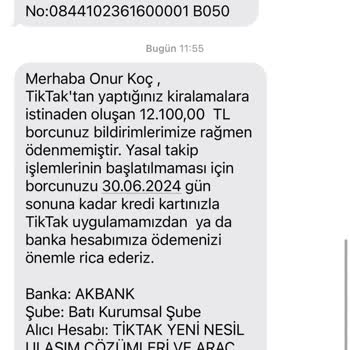 Tiktak Firması Aldığı Parayı Bir Daha İstiyor