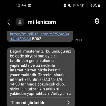 Millenicom Ev İnterneti Mağduriyeti