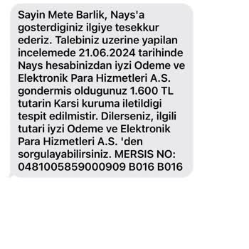 İyzico Para Transferi-İade Sorunu