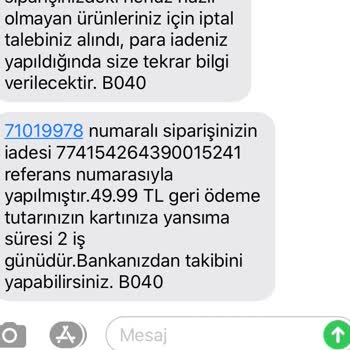 Karaca Züccaciye Karaca Ücret İadesi