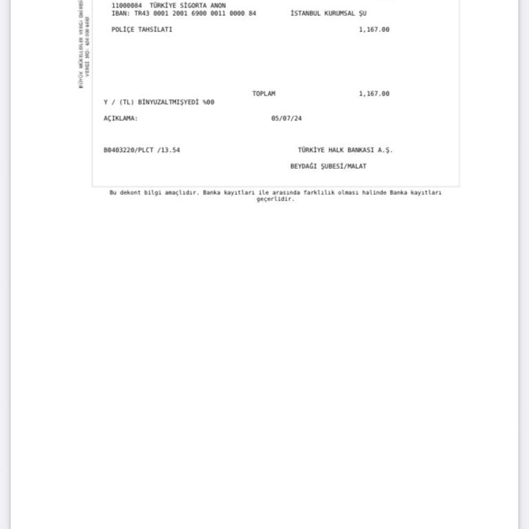 Türkiye Sigorta Süresi Dolmamış Poliçem Varken Yenisinin Hesabımdan Tahsili