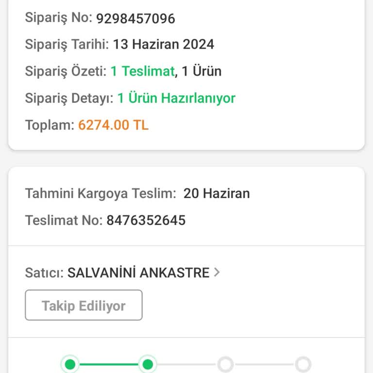 Trendyol Salvanini Pişmanlıktır. Ürün Gönderilmiyor