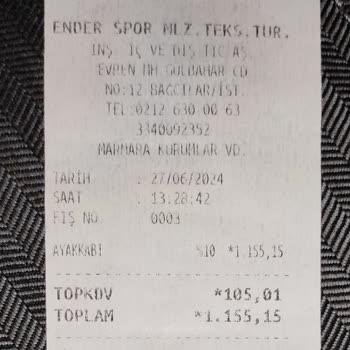 Ender Spor Bağcılar/İstanbul Mağazası İade Ürün Kabul Etmiyor