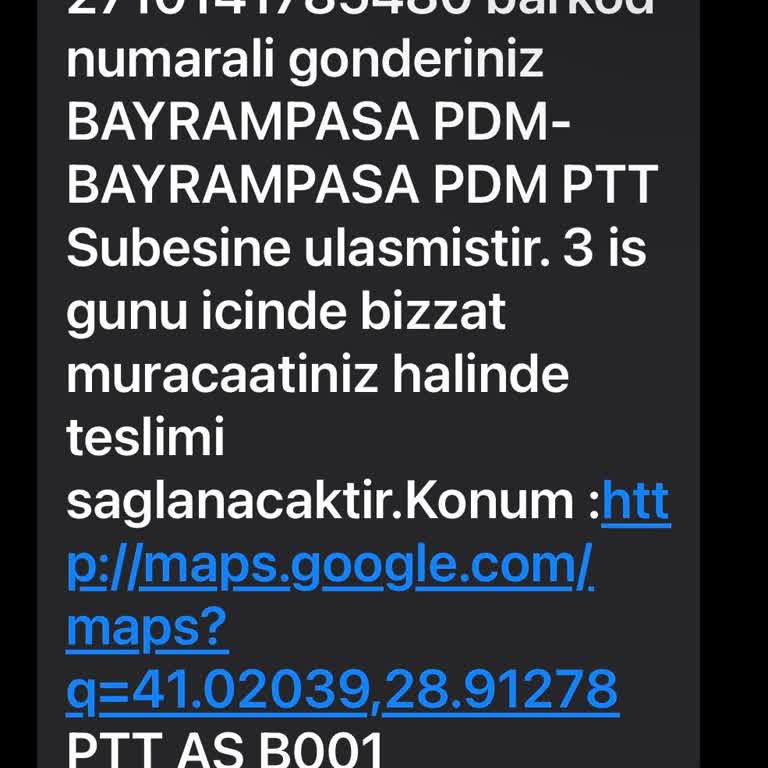 PTT Kargo Bayrampaşa Kargo Dağıtım Sorunu