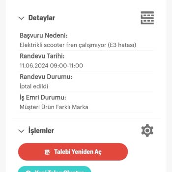 Arçelik A35010 Elektrikli Scooter Servis Ve Temsilci İlgisizliği