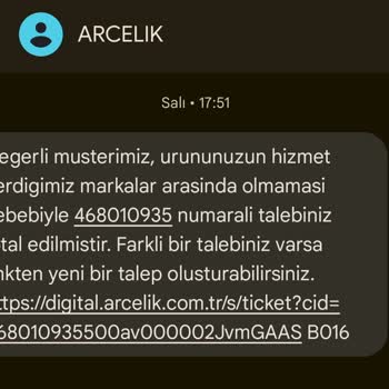 Arçelik A35010 Elektrikli Scooter Servis Ve Temsilci İlgisizliği