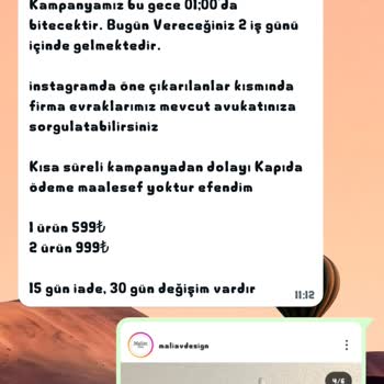 Maliav Butik (instagram: maliavdesign) Maliav Butik (elbise Aldım Şikayeti)
