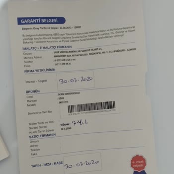 Uğur Derin Dondurucu Garanti Süresi