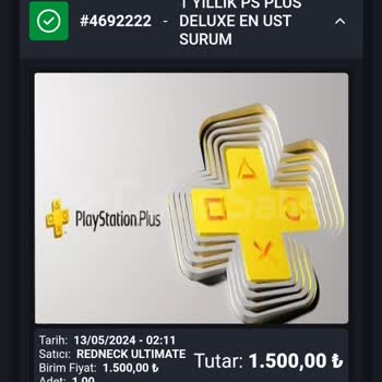 GameSatış Gamesatis.com Dan Ps Plus Hesabı Aldım 1 Ay Sonra Başkasına Sattılar