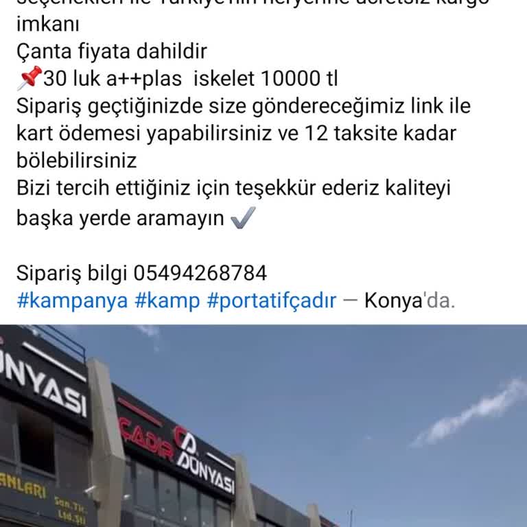 Çadır Dünyası'nın Müşteri İlgisizliği!