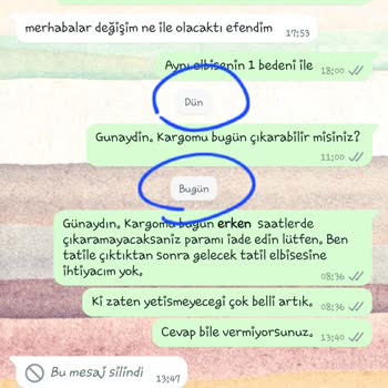 Modaseroglu Değişim İade Çözümsüzlüğü Ve Müşteriye Davranışları
