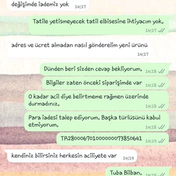 Modaseroglu Değişim İade Çözümsüzlüğü Ve Müşteriye Davranışları