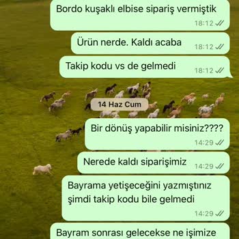 Merve Özen Kurban Bayramı Öncesi Siparişim Gelmedi Ve İade Yapılmadı