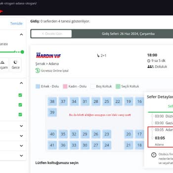 Enuygun.com'un Otobüs Varış Saati Yanlışlığı Mağduriyeti