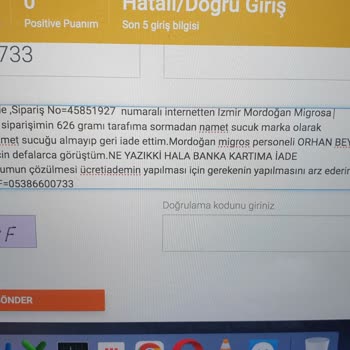Migros Ücret İadesi Yapılması