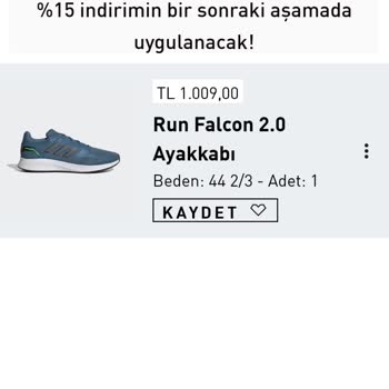 Adidas Mobil Alışveriş Uygulamasının Fiyat Tutarsızlığı.