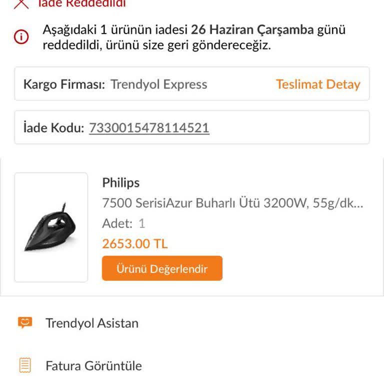 Trendyol Dükkan 35 İade Sorunu