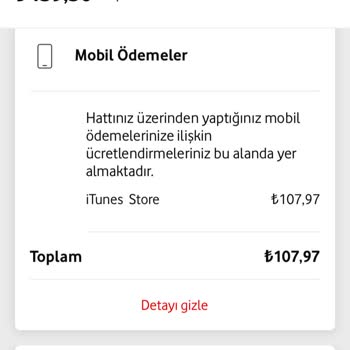 Vodafone İtunes Üyeliği Ücret Kesintisi