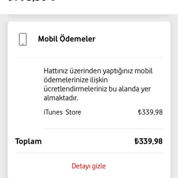 Vodafone İtunes Üyeliği Ücret Kesintisi