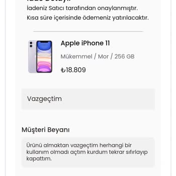 Getmobil Den Alınan Cihaz İadesi Ödenmemesi Hakkında Şikayet