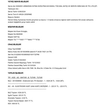 DemirDöküm Arızalı Ürünü Değiştirmiyor