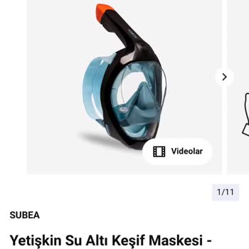 Decathlon'dan Alınan Su Altı Maskesi