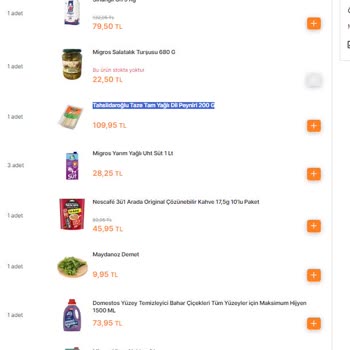 MMM Migros Torbalı Şubesi Sürekli Eksik Ürün Gönderiyor!