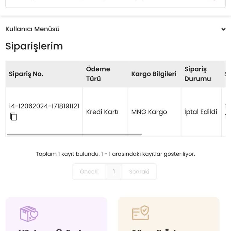 İndeks Kitap İptal Edilen Siparişin İadesi Yapılmadı
