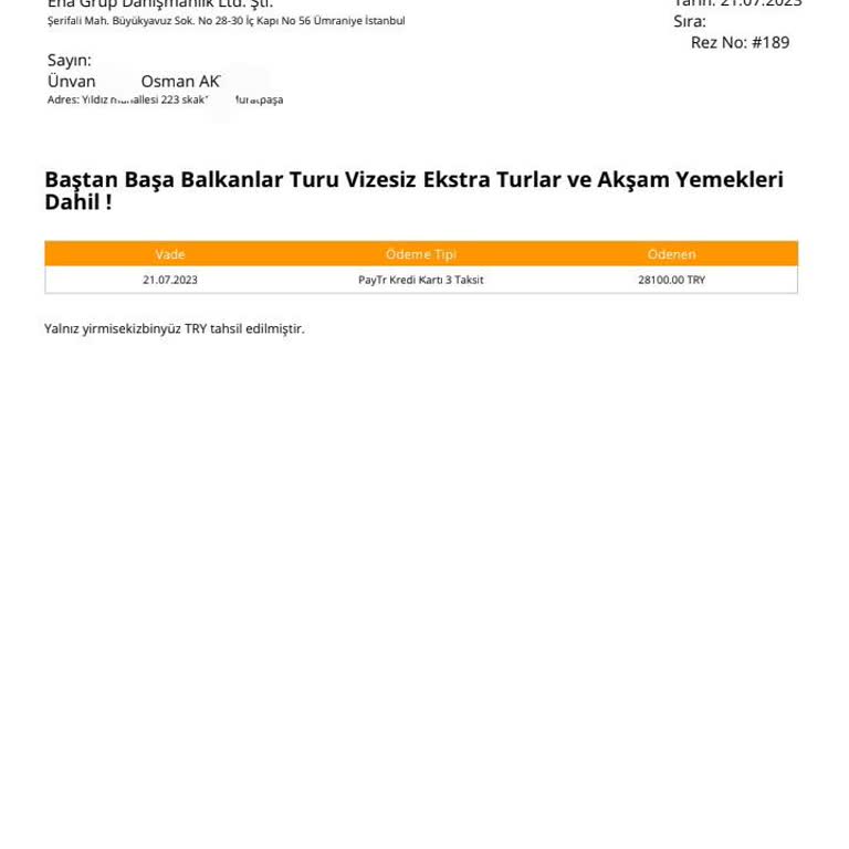 Justatil.com Tur Tarih Değişiklikleri Ve İptal Süreci