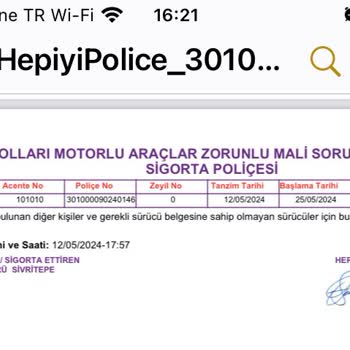 Hepiyi Sigorta Almış Olduğum Poliçe Gereği Uygulanamayan Promosyon