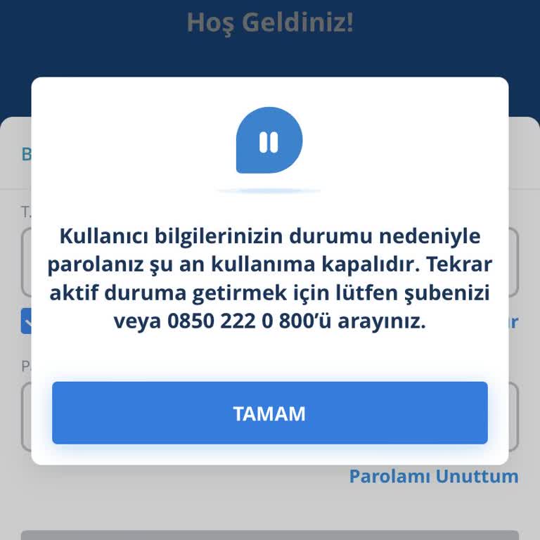 Denizbank Mobil Uygulama Erişim Sorunu