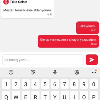 Tıkla Gelsin Sipariş Mağduriyeti Ve Canlı Destek Cevap Vermiyor